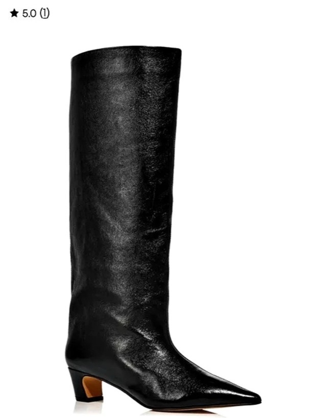 Aqua Blaze Boots - Exclusive Black Pointed Toe Knee Boots